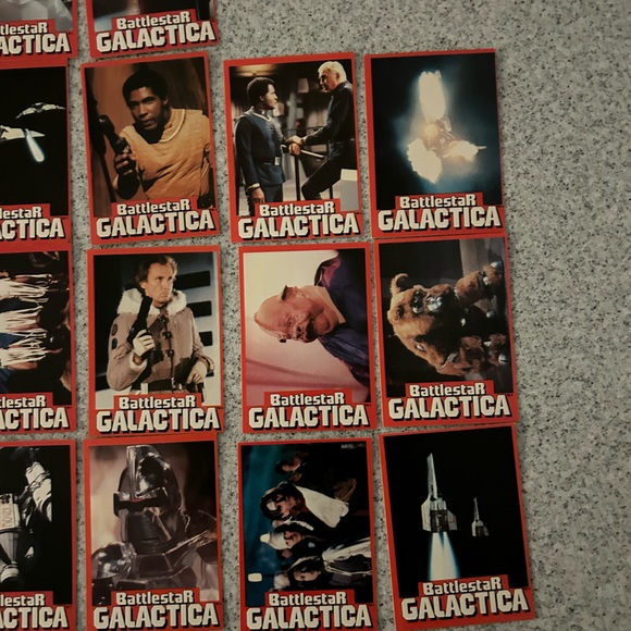 Complete 1978 Vintage Battlestar Galactica Collectors card set 1-36 - Picture 14 of 16